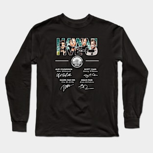 Hawaii Five 0 Tv Series Signatures Long Sleeve T-Shirt